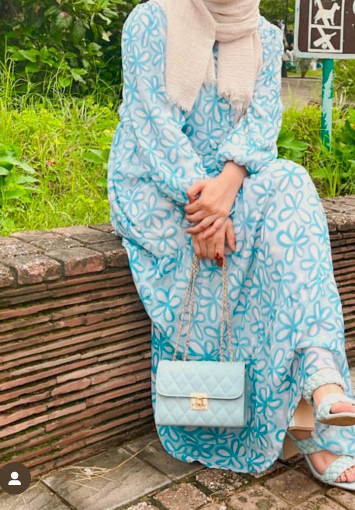 Dress Lined Floral Size 40