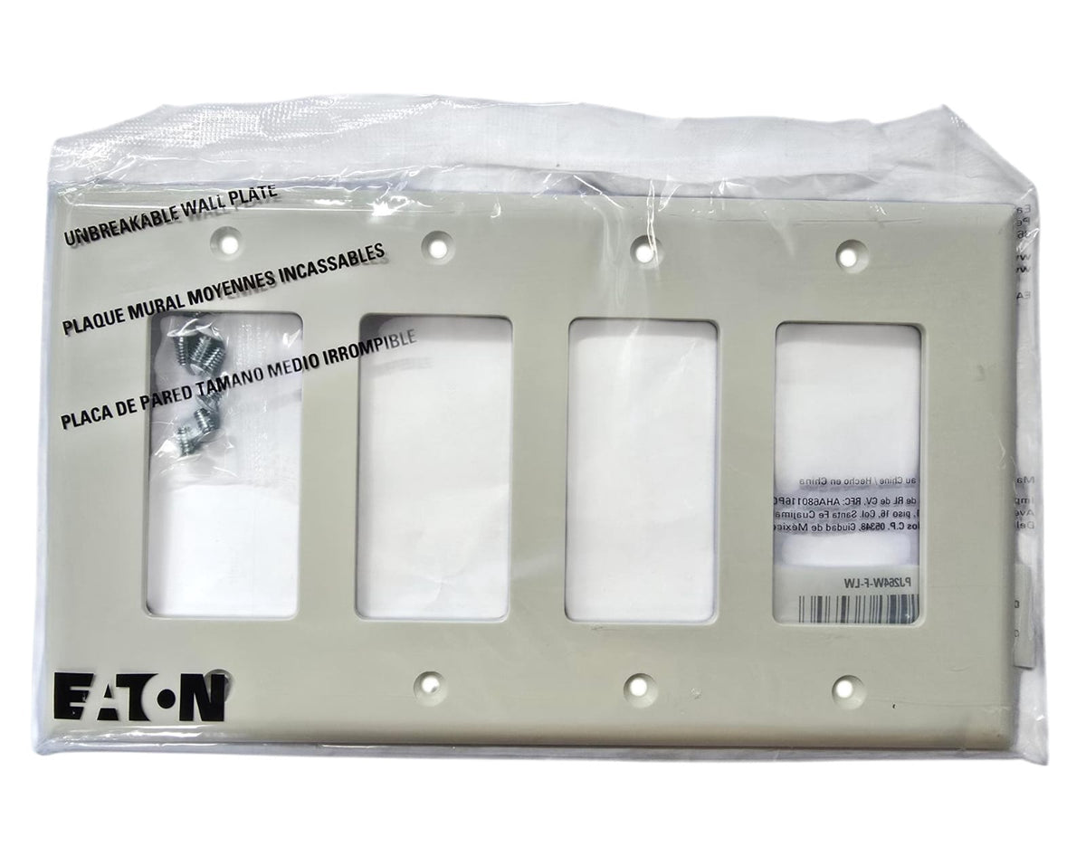 EATON Cover Decora 4 Gang White P J264W-F-LW