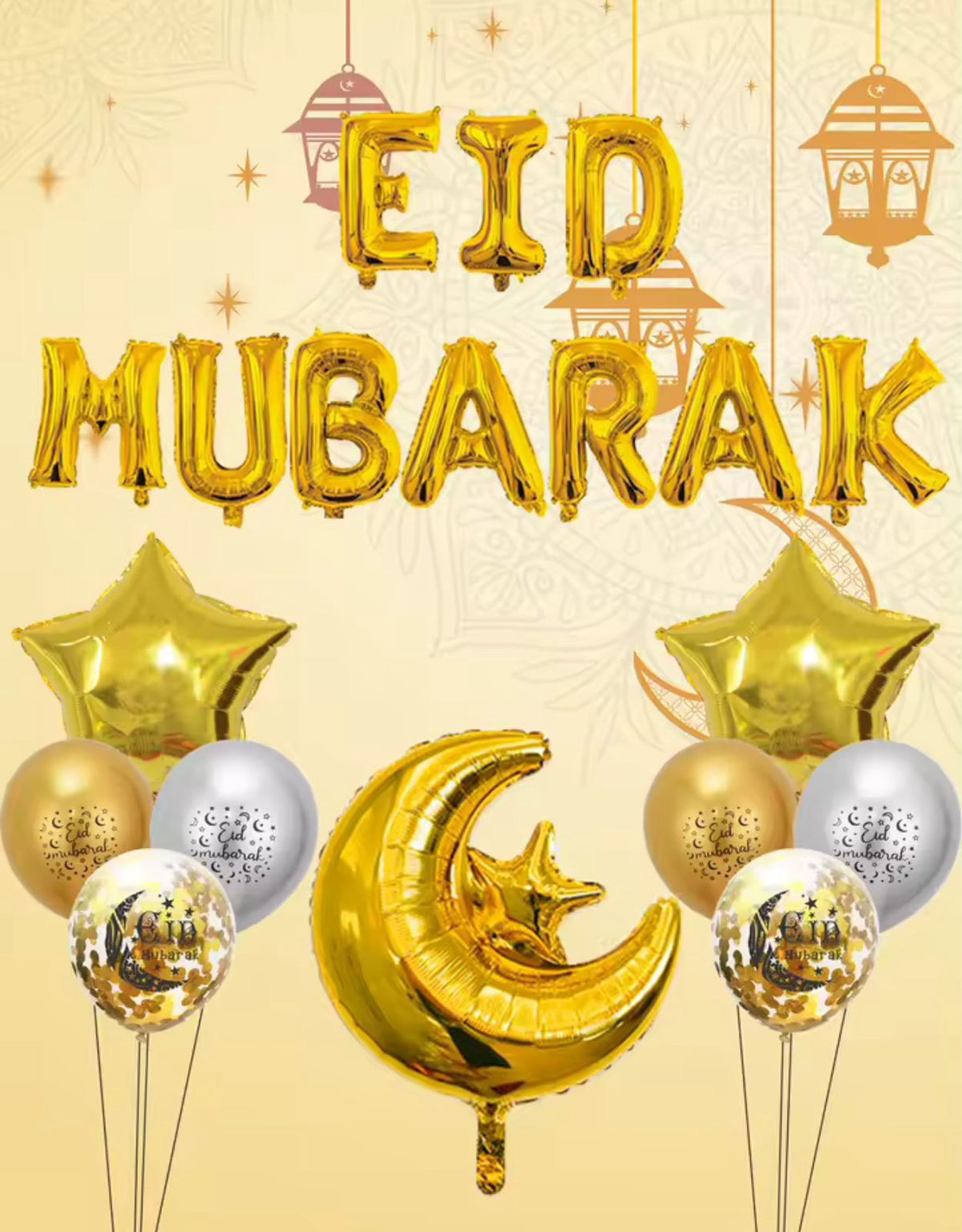 Eid / Ramadan Balloon Decor Kit 20PC