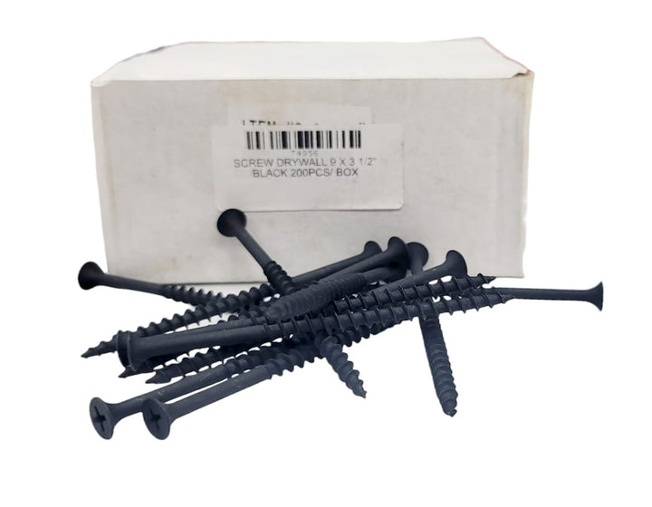 Screw Drywall 9 X 3 1/2" Black 200PCS/ Box