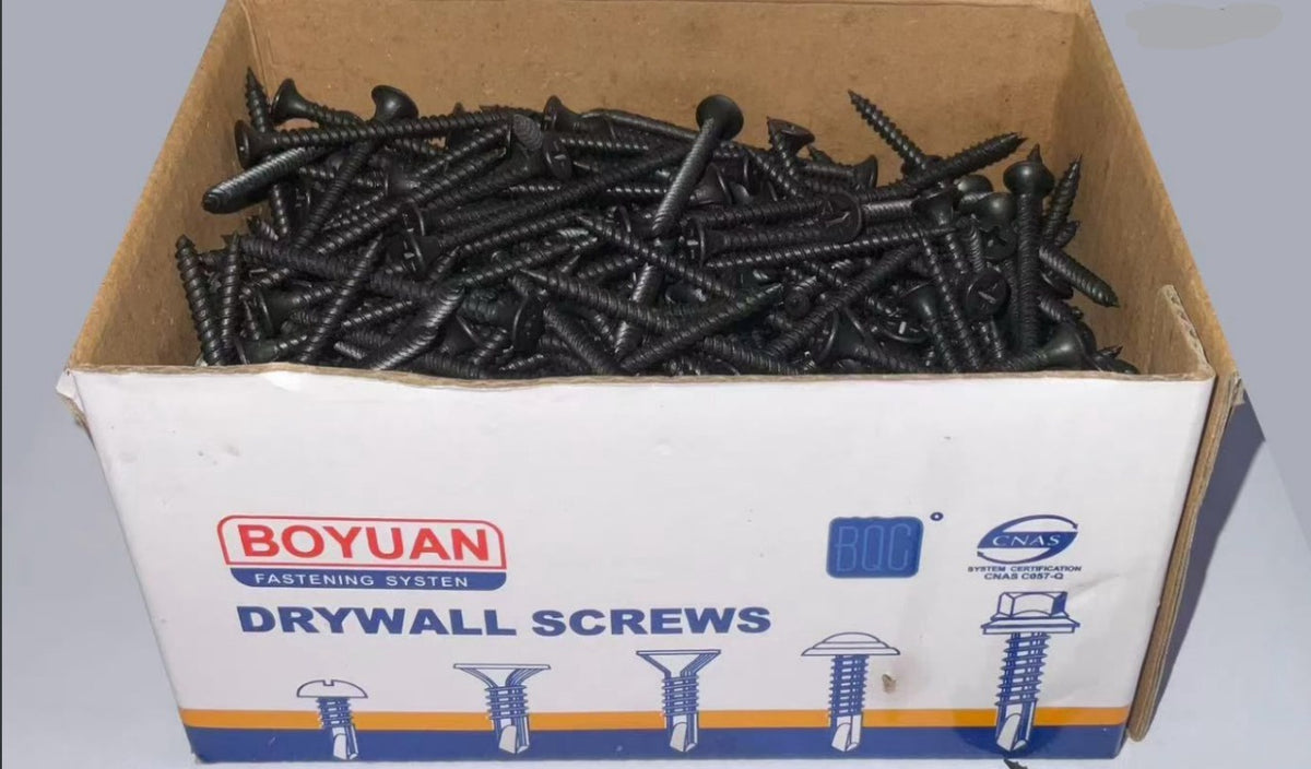 Screw Drywall 3.5 6 X 2" Black Boyuan 1KG Box QBD-3574/Y46