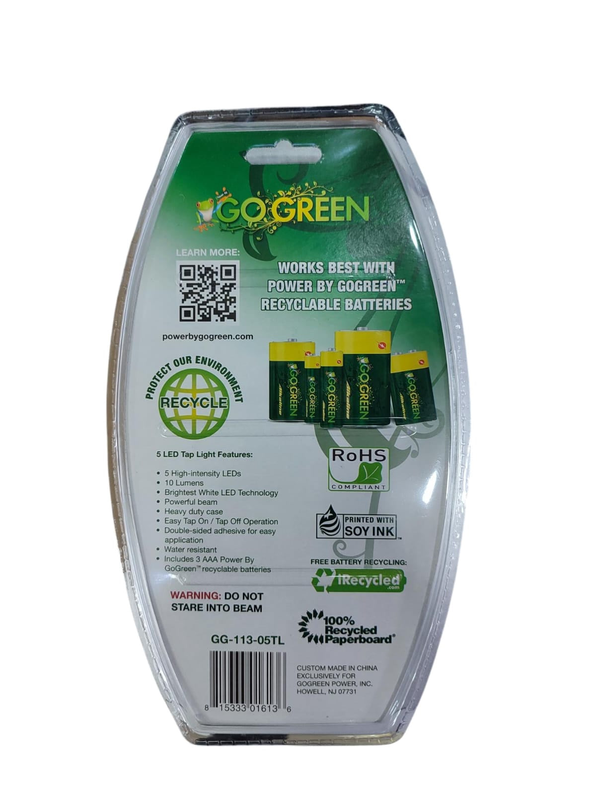 GO GREEN Night Light LED GG-113-05TL 5 LED Tap Light