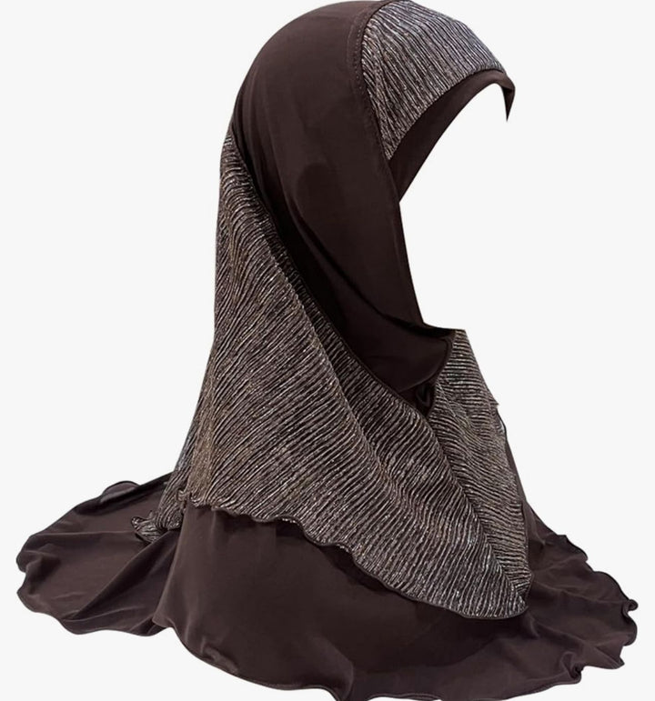 Hijab Scarf Kids Pull on Sparkle Lace Assorted Colors