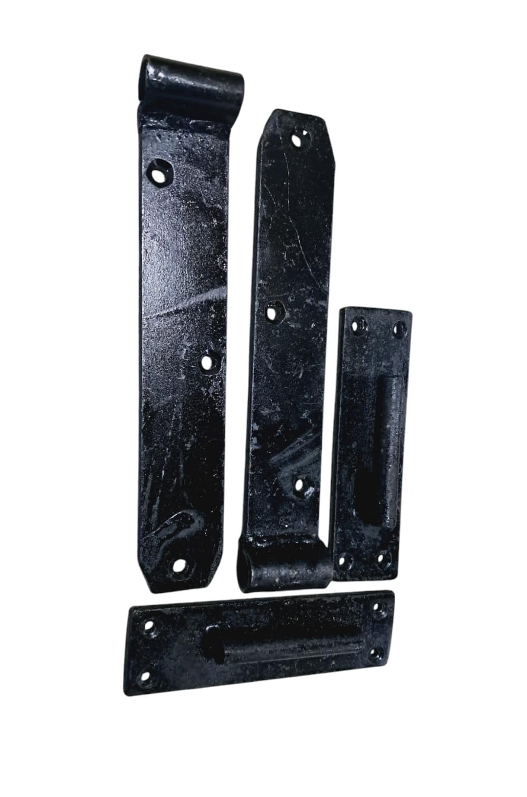 Hook & Band Hinges 8" Black Heavy Local Pr