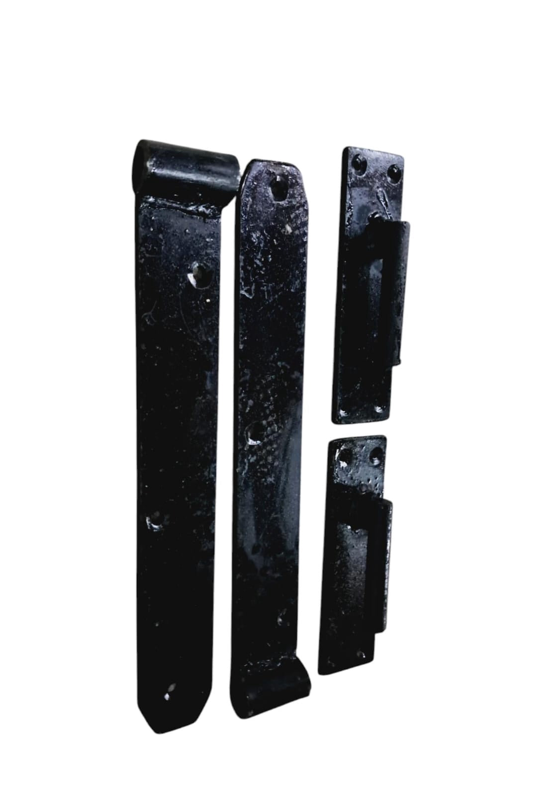 Hook & Band Hinges 10" Black Heavy Local Pr