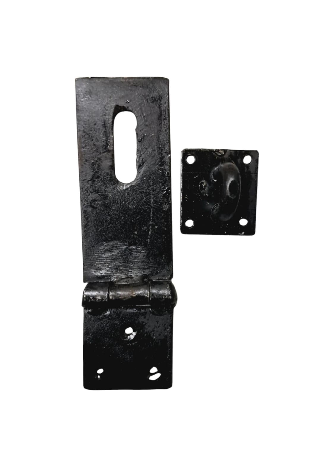 Hasp & Staple 8" Black Local H/DUTY 1/4"