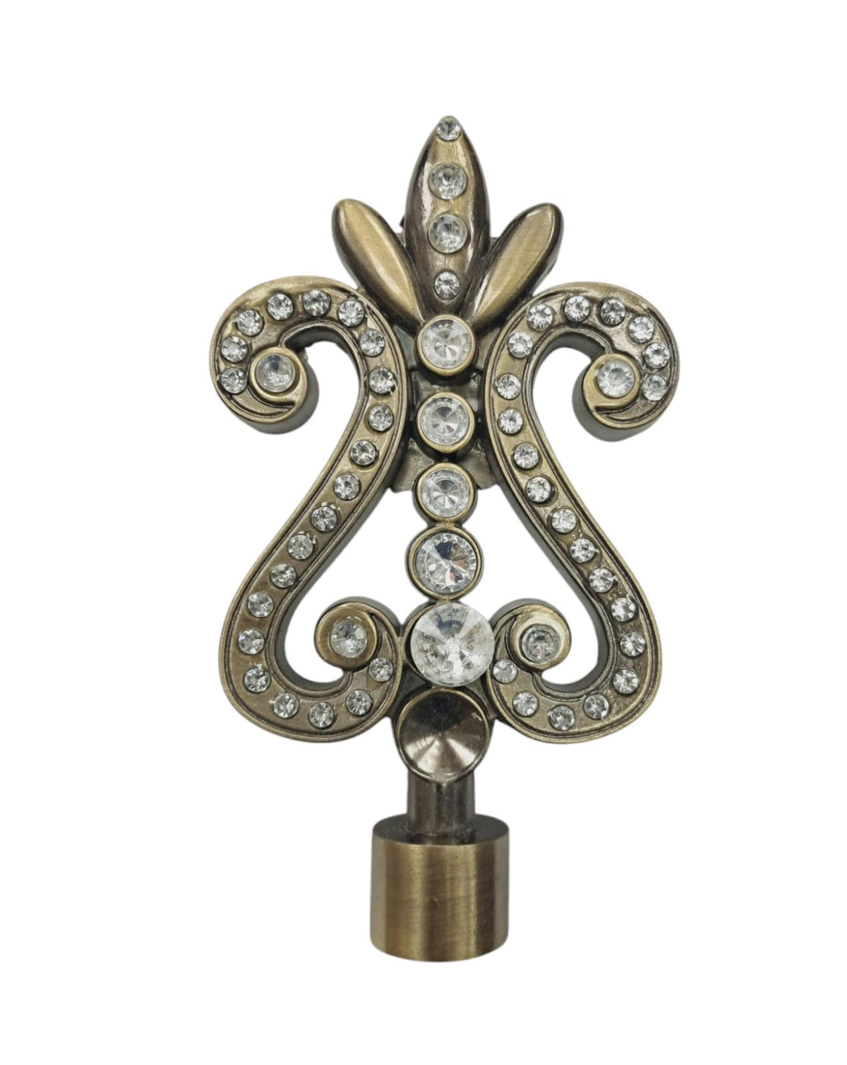 Curtain Rod End Spear Desigh Stones Sold Each