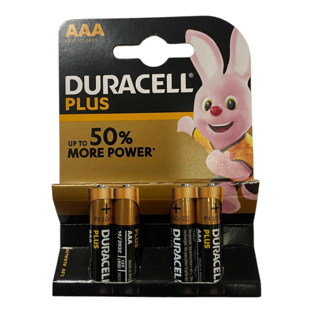 DURACELL Battery Size Aaa Plus Alkaline 4PCS Pack LR03/MN2400