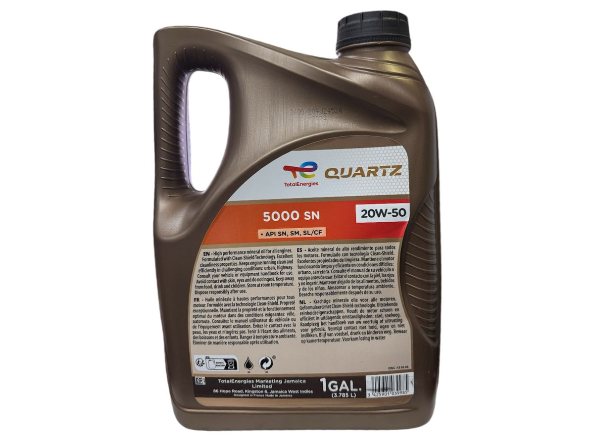 TOTALENERGIES Oil Total Energies Quartz 5000 Sn 20W-50 1GAL