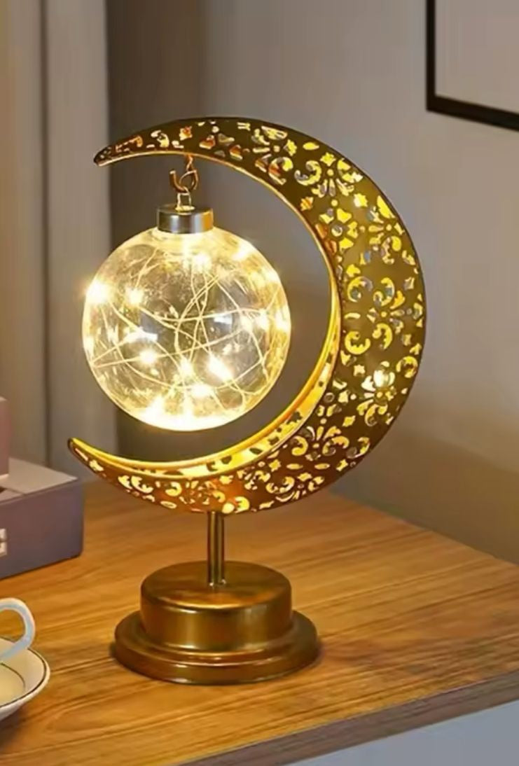 Eid / Ramadan Decor Lamp Gold Various