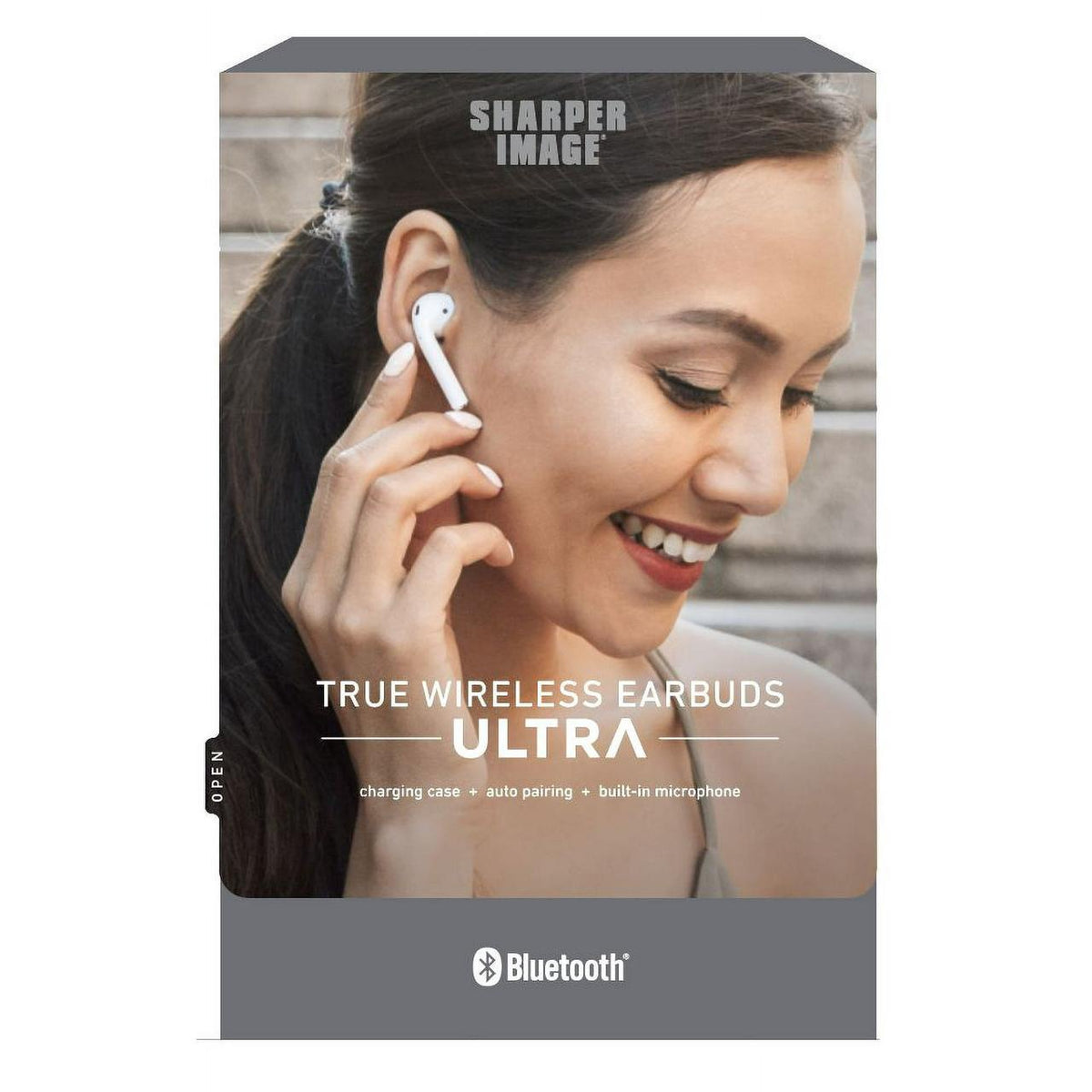SHARPER IMAGE Earpiece Bluetooth STBT303WH True Wirless Earbuds with Charging Case