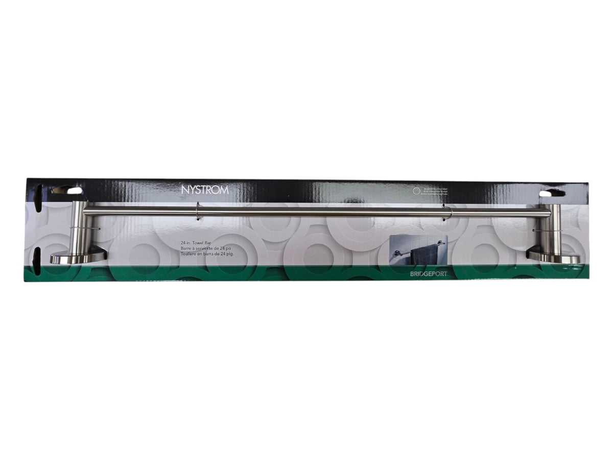 NYSTROM Towel Bar 24" Bridgeport Brushed Ss NB1092470