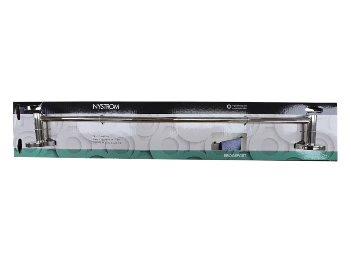 NYSTROM Towel Bar 24" Bridgeport Polished Ss NB1092471