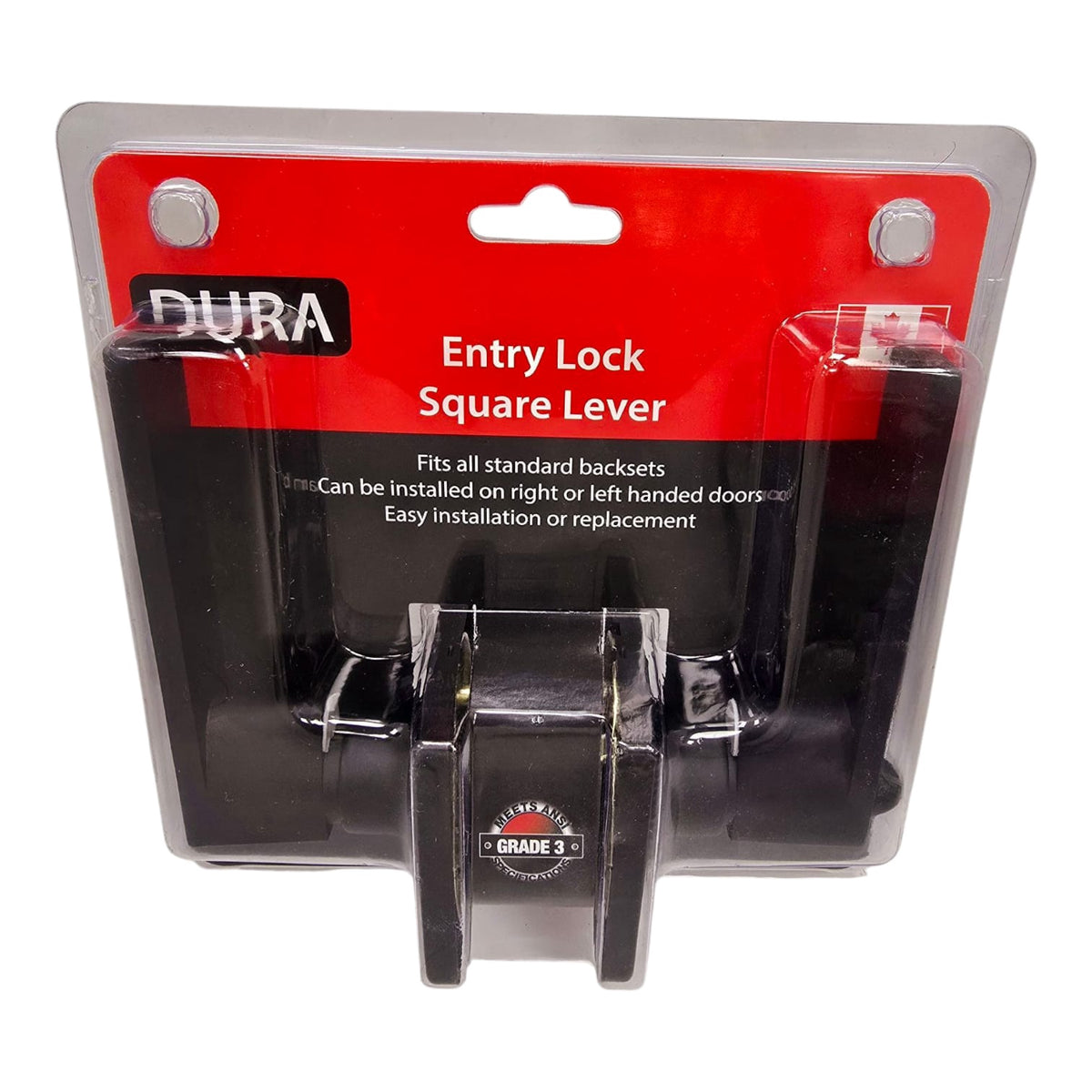 DURA Lock Entry Square Lever Mb #6371ET-MB
