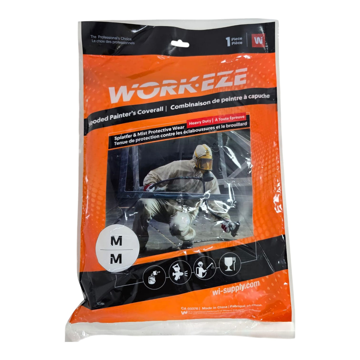 Hooded Painter's Coverall Workeze Medium CMP50127W-M