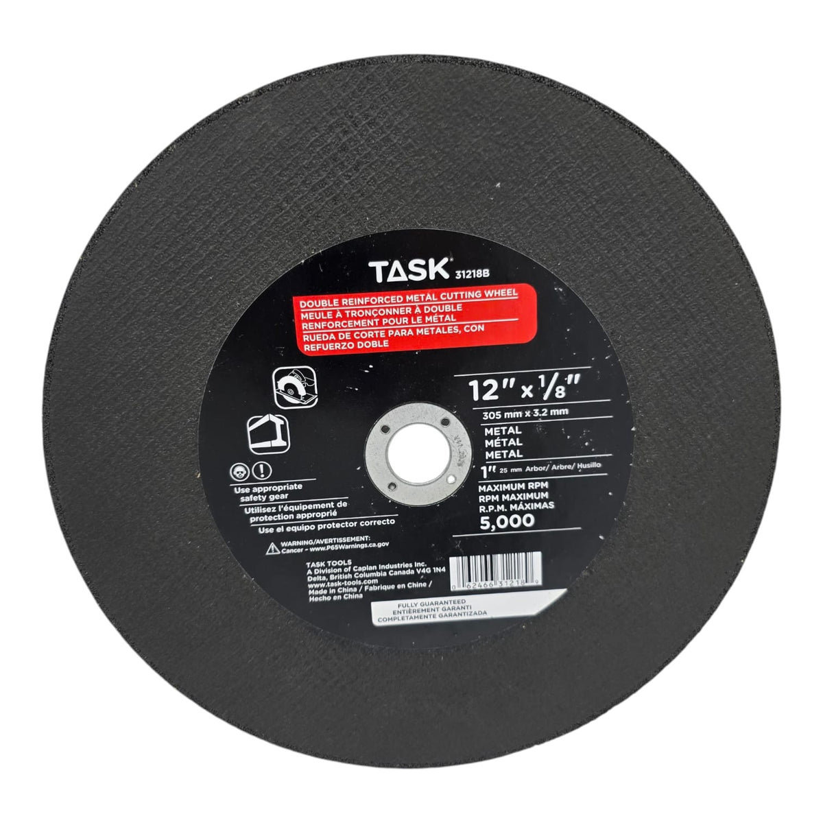 TASK Disc 12" X 1/8" Masonry Cutting 34612B