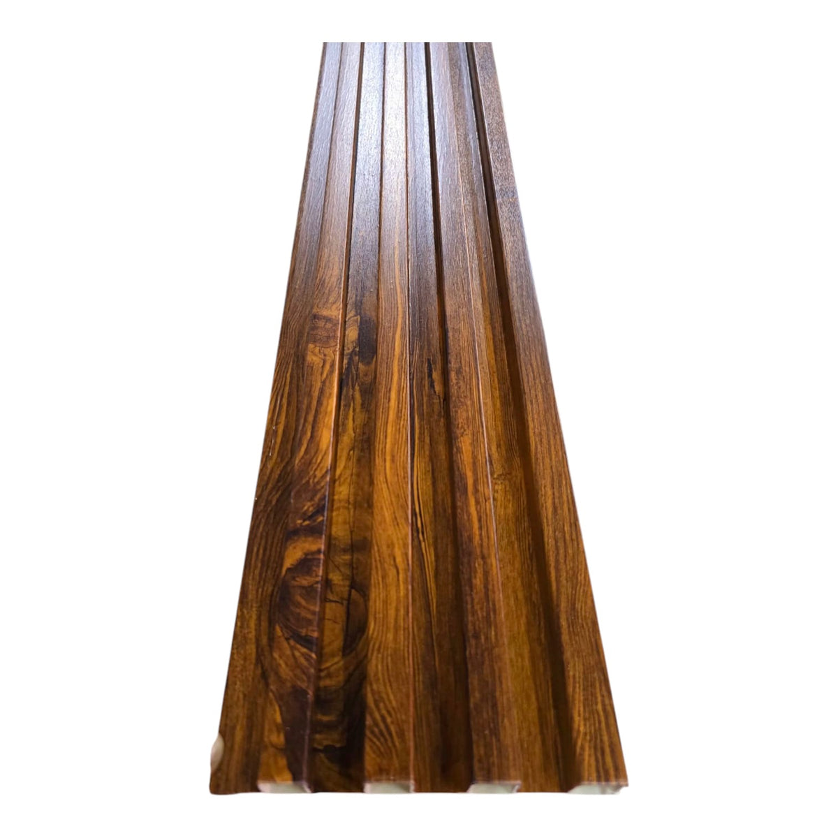 PVC Wall Panel Grove Design 9.5FT X 6.5" Wide #W07 Dark Wood Brown