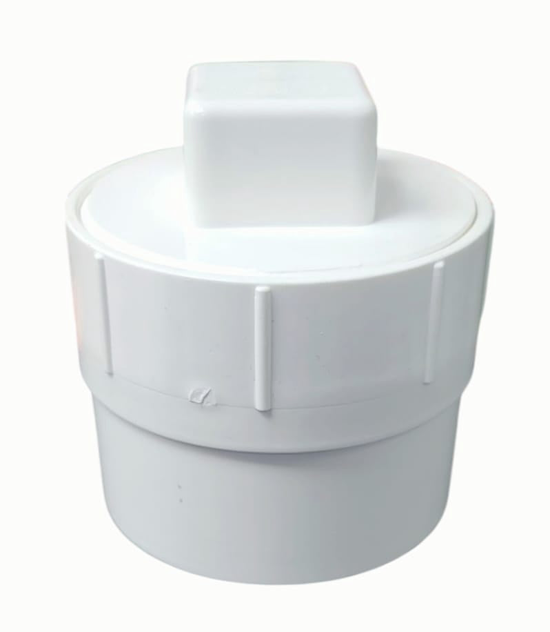 PVC Cleanout 3" Plug & Adaptor