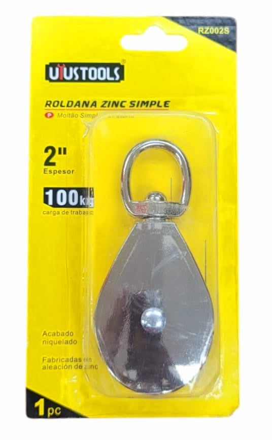USTOOLS Pulley 2" Chrome RZ002S