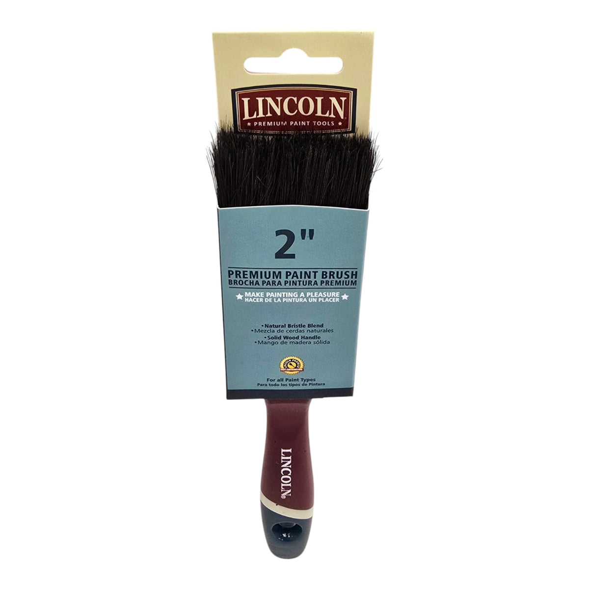 LINCOLN Paint Brush 2" LNA1005 Wood Handle