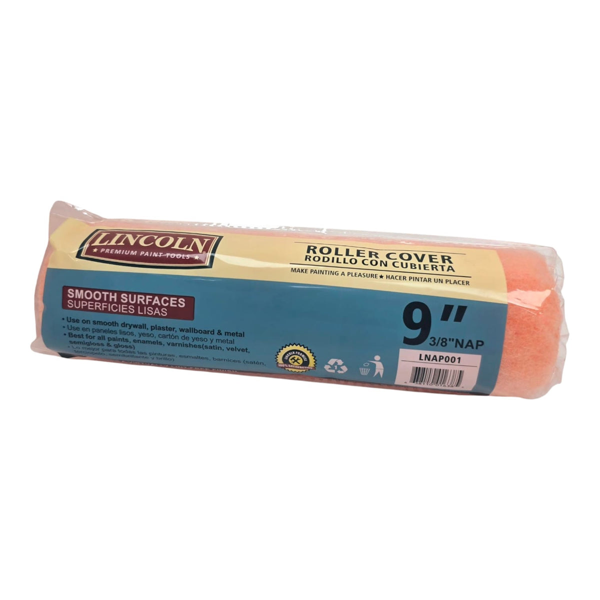 LINCOLN Roller Brush Pad LNAP001 9" X 3/8"