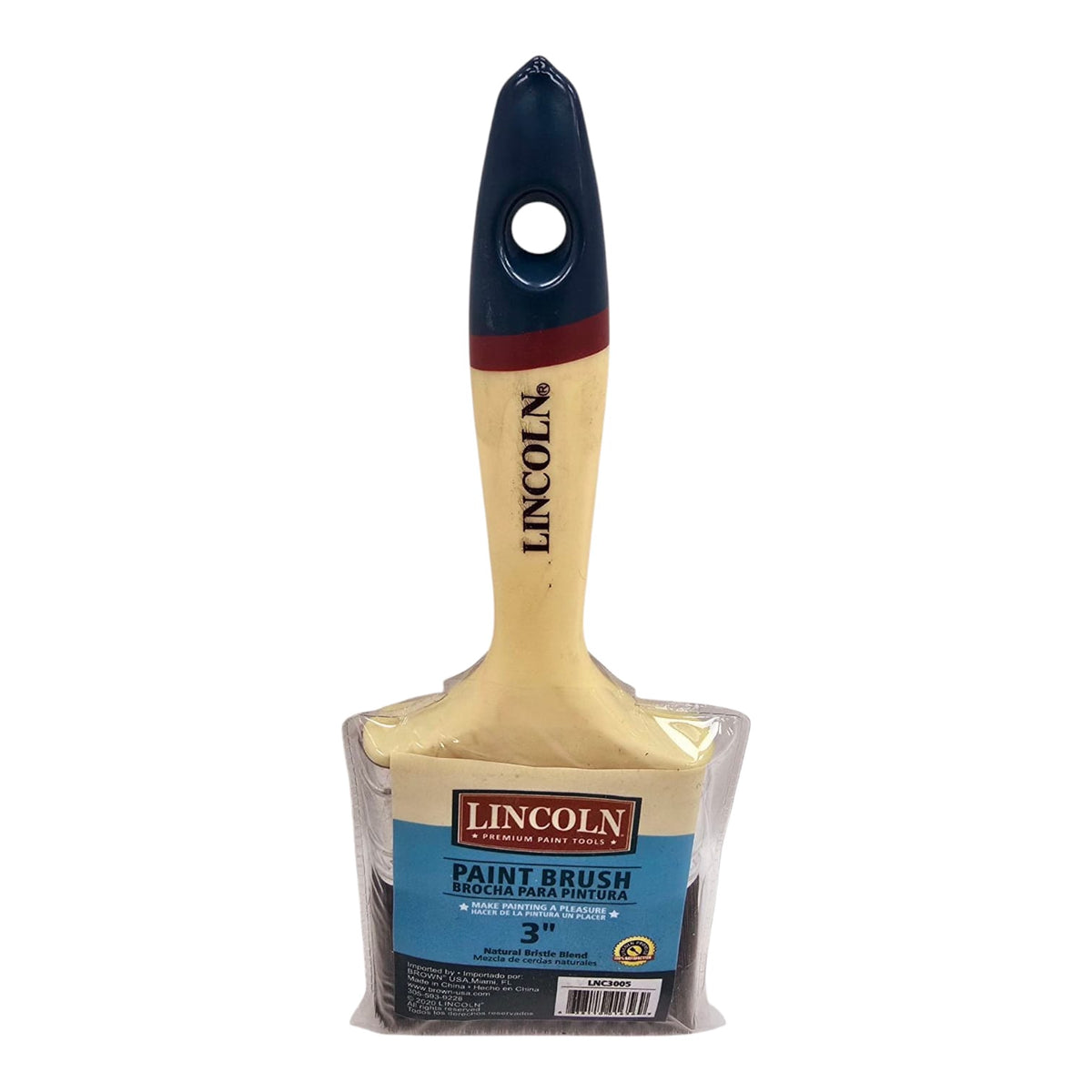 LINCOLN Paint Brush 3" LNC3005 Plastic Handle
