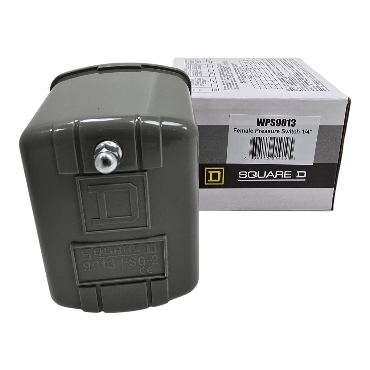 BROWN USA Water Pump Pressure Switch Square D WPS9013