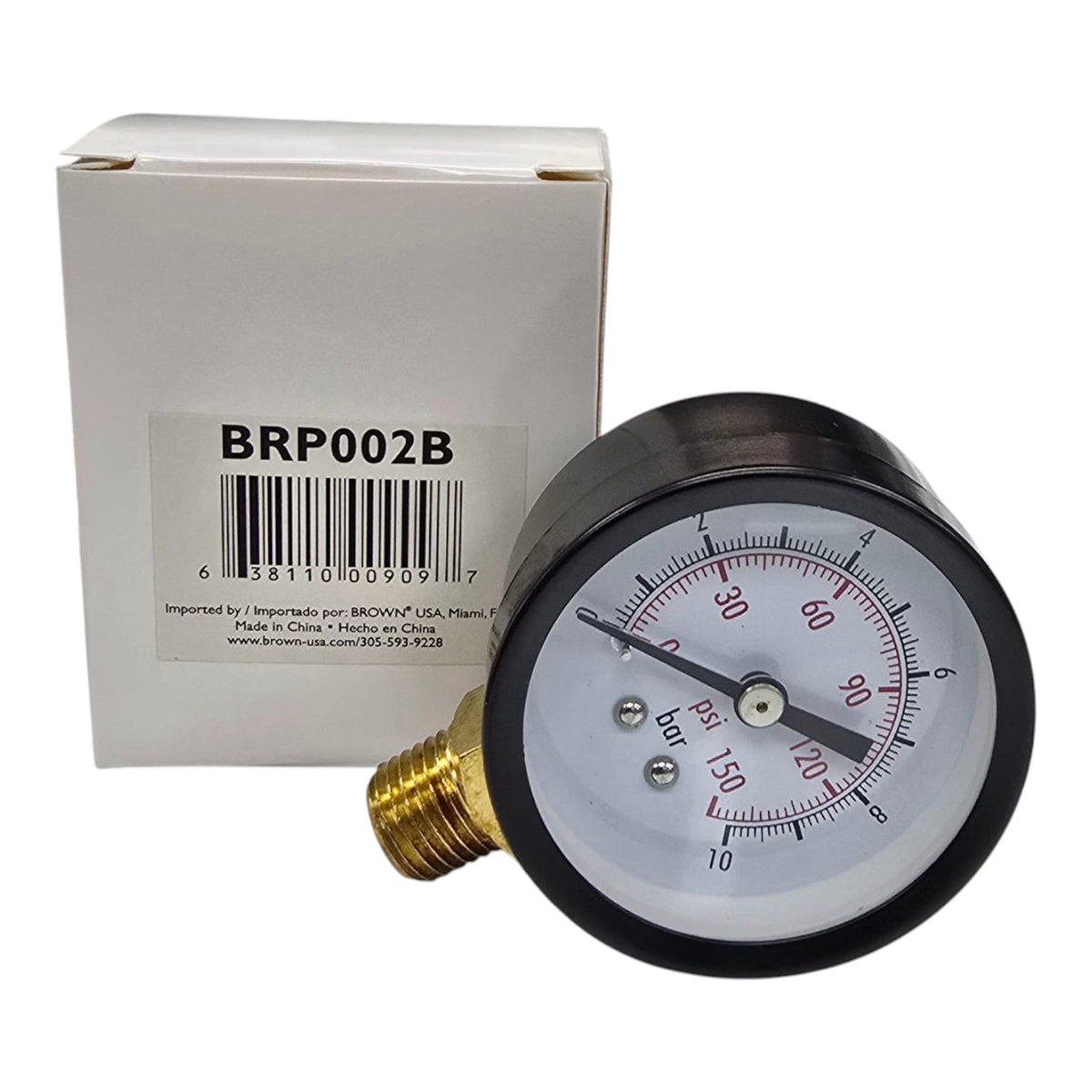 BROWN USA Pressure Guage 150PSI BRP002B