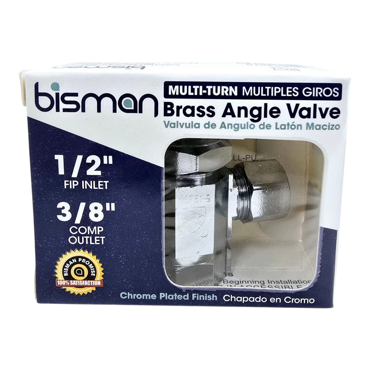 BISMAN Angle Valve 1/2" X 3/8" BMA3010