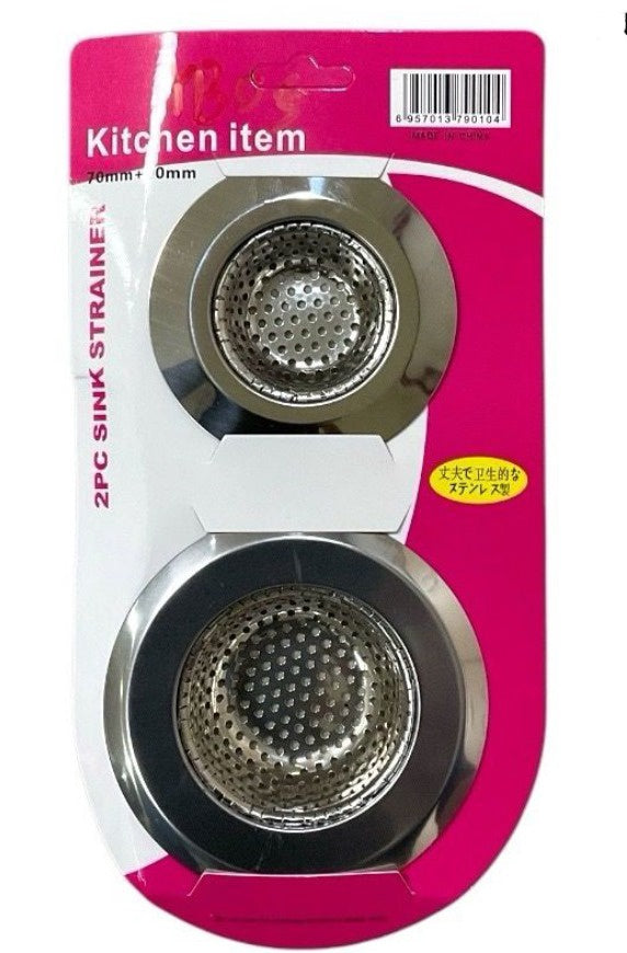 Sink Strainer 2PC Set Pink Pack