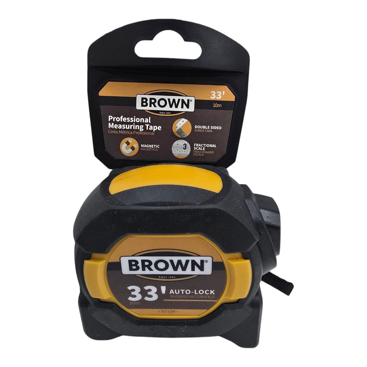 BROWN USA Measuring Tape 33FT NT33P