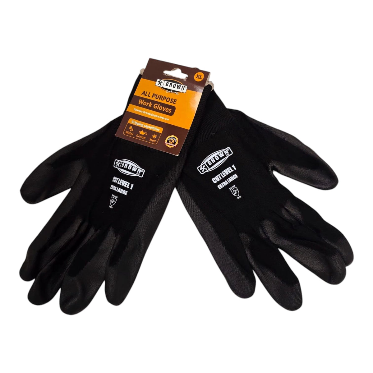 BROWN USA Gloves Allpurpose Non Slip LBRGLV01XL Size Xl