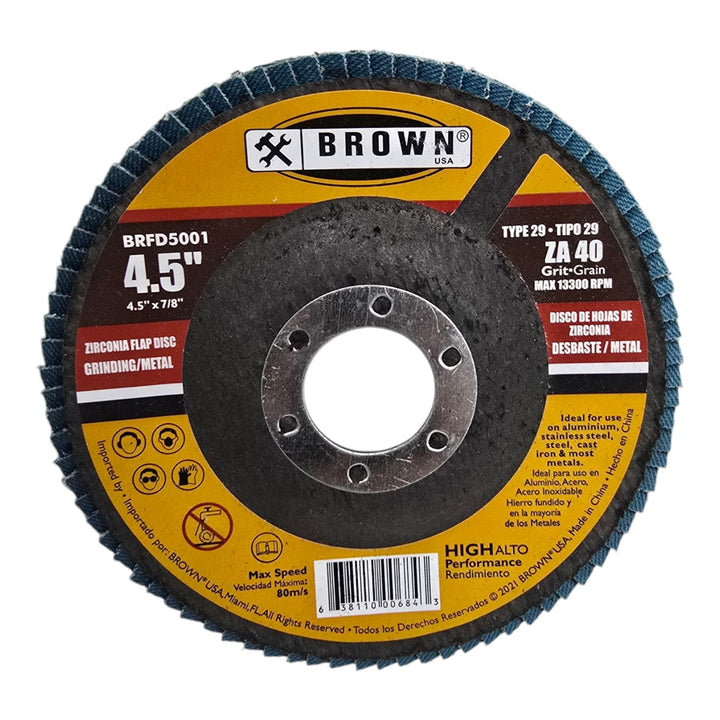 BROWN USA Disc Flap 4.5" BRFD5001