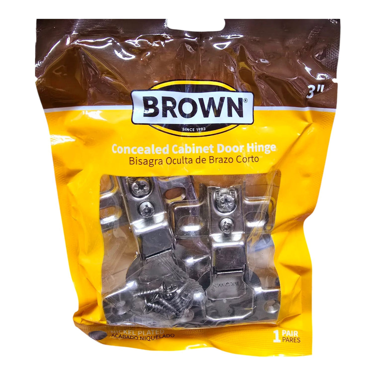BROWN USA Hinges Concealed 3" BRCH002