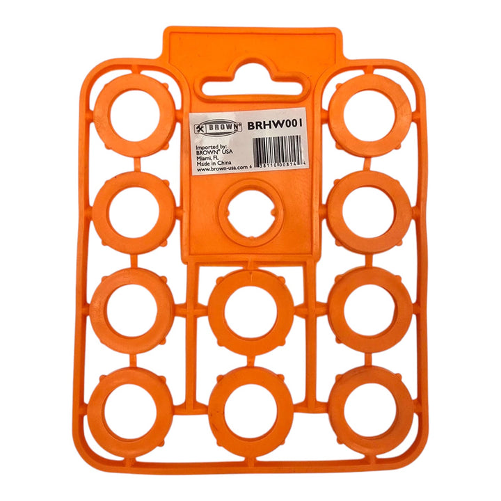 BROWN USA Hose Rubber Washer Kit 10PCS BRHW001 Orange