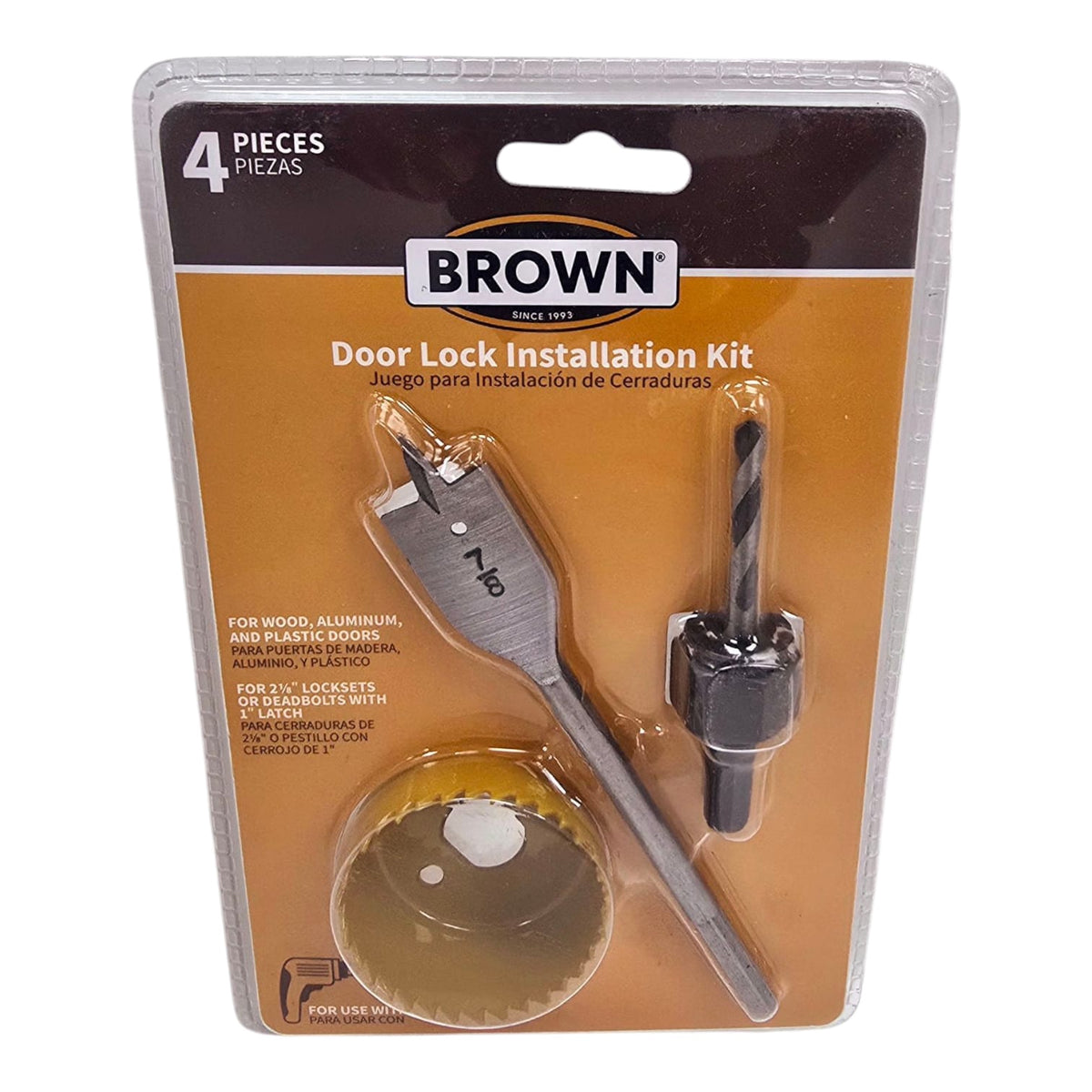 BROWN USA Door Lock Installation Kit HSAW003