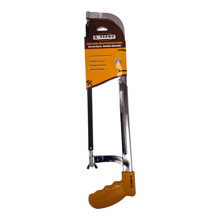BROWN USA Hack Saw Frame Metal Heavy Adjustable BRHF006