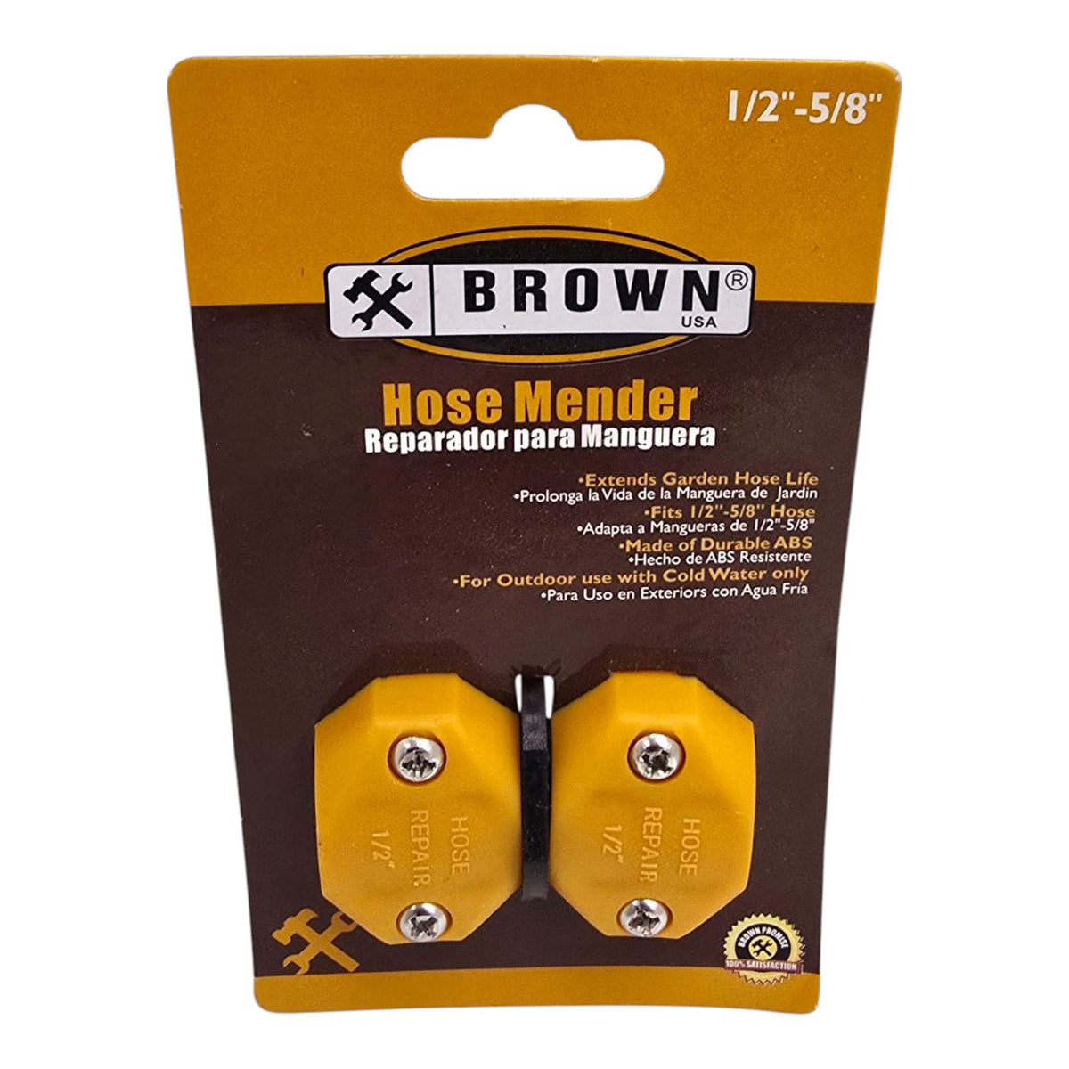 BROWN USA Hose Mender 1/2"-5/8" BRHC014