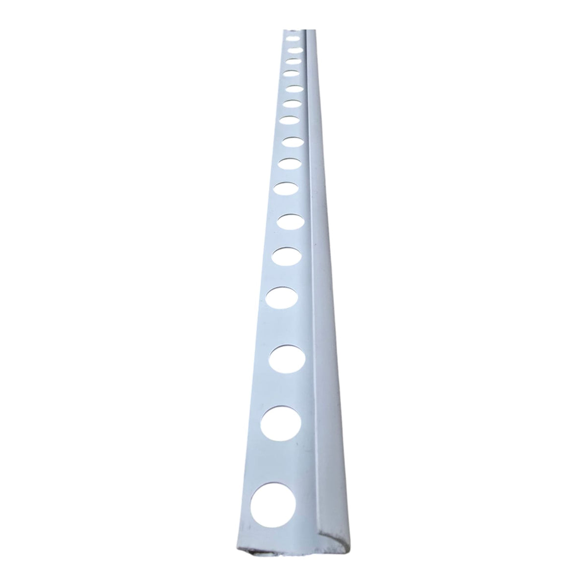 BROWN USA Tile Trim Plastic White 8MM X 2.5M BRTT08W