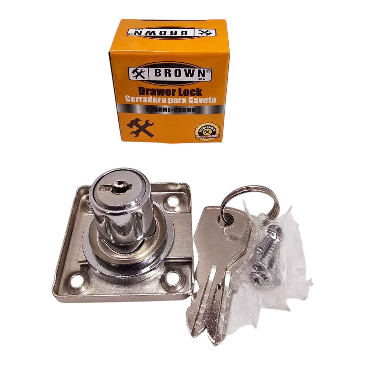 BROWN USA Draw Lock NA631 Chrome