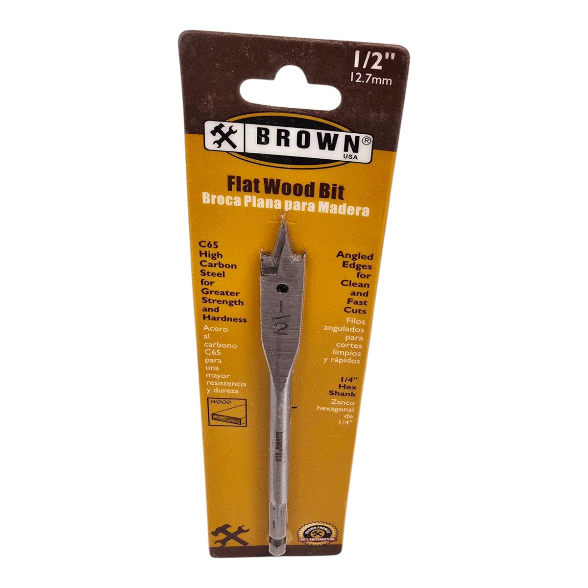 BROWN USA Drill Bit Flat 1/2" FWB0012