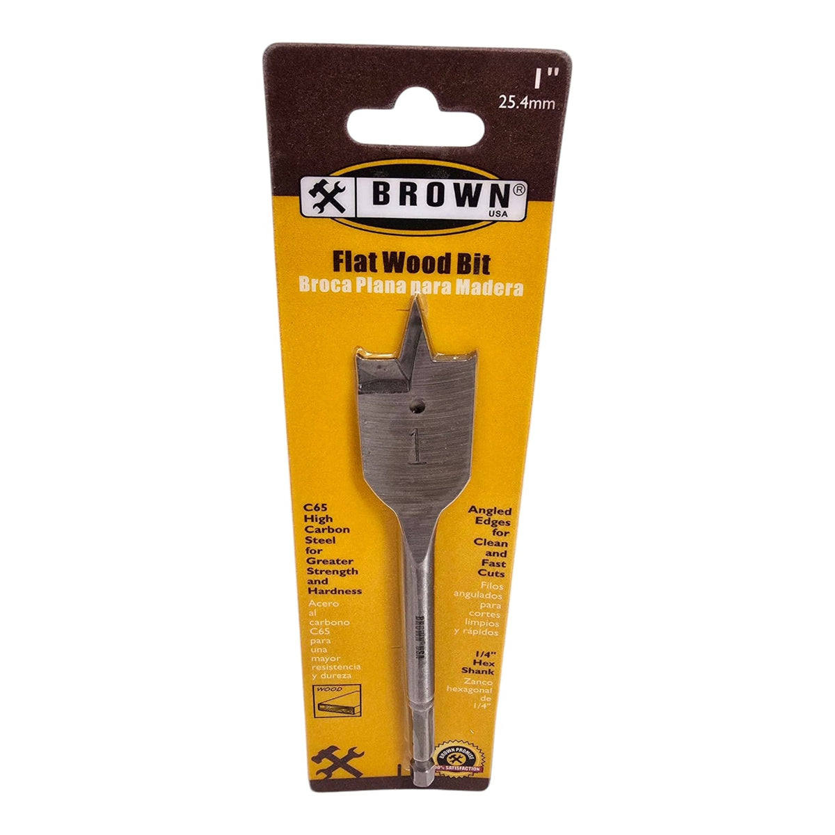 BROWN USA Drill Bit Flat 1" FWB001