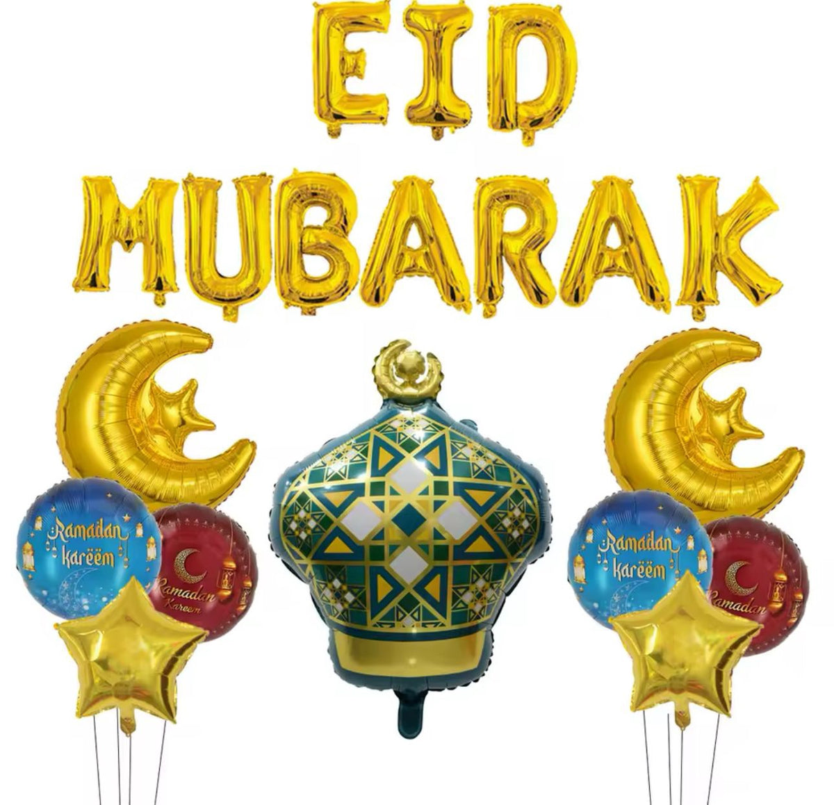 Eid / Ramadan Decor Balloon 20PCS Gold / Silver