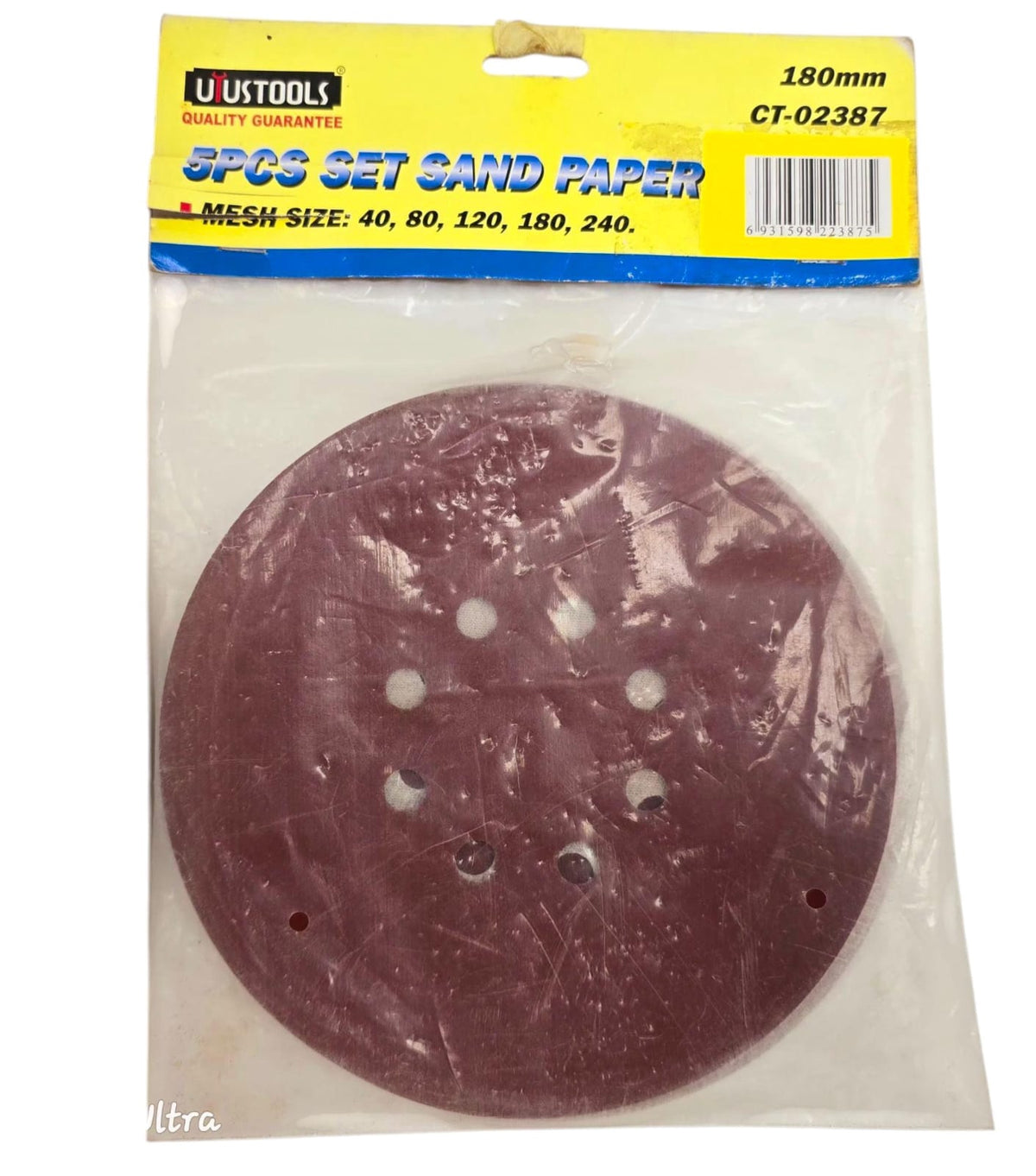 Sanding Disc 7" 5PCS Set Uyustools #CT-02387
