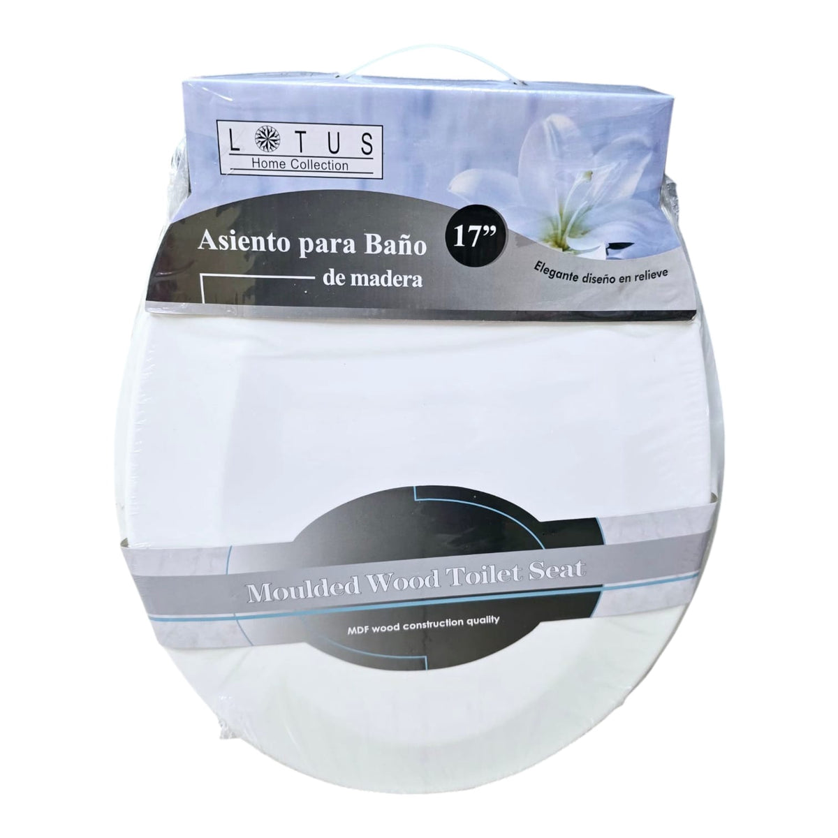 LOTUS Toilet Seat Wood #LT-7066WH White