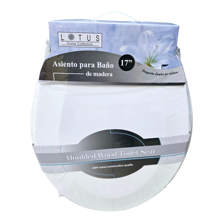 LOTUS Toilet Seat Wood #LT-7066WH White