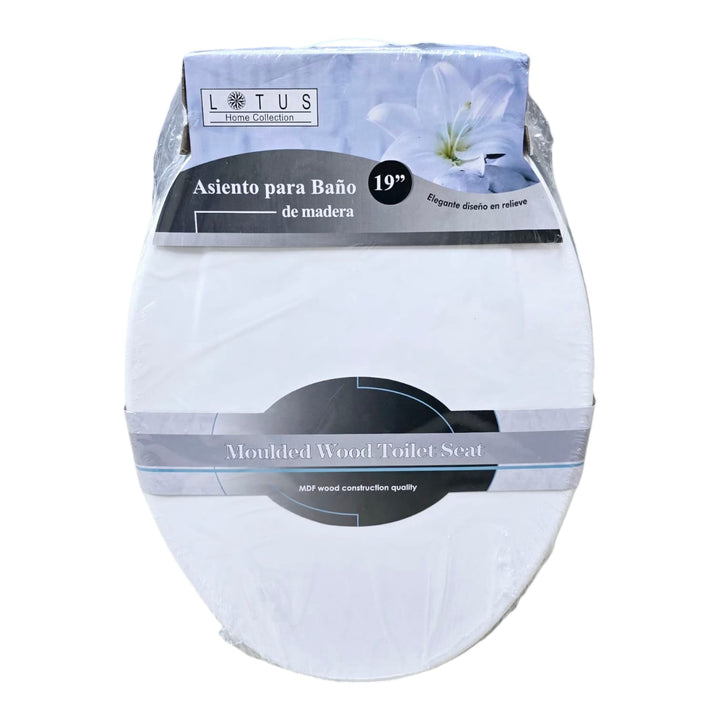 LOTUS Toilet Seat Wood #LT-7065WH White