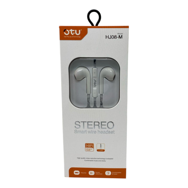 OTU Headphones & Mic HJ-08-M Smart Wire Headset Hifi IN-EAR