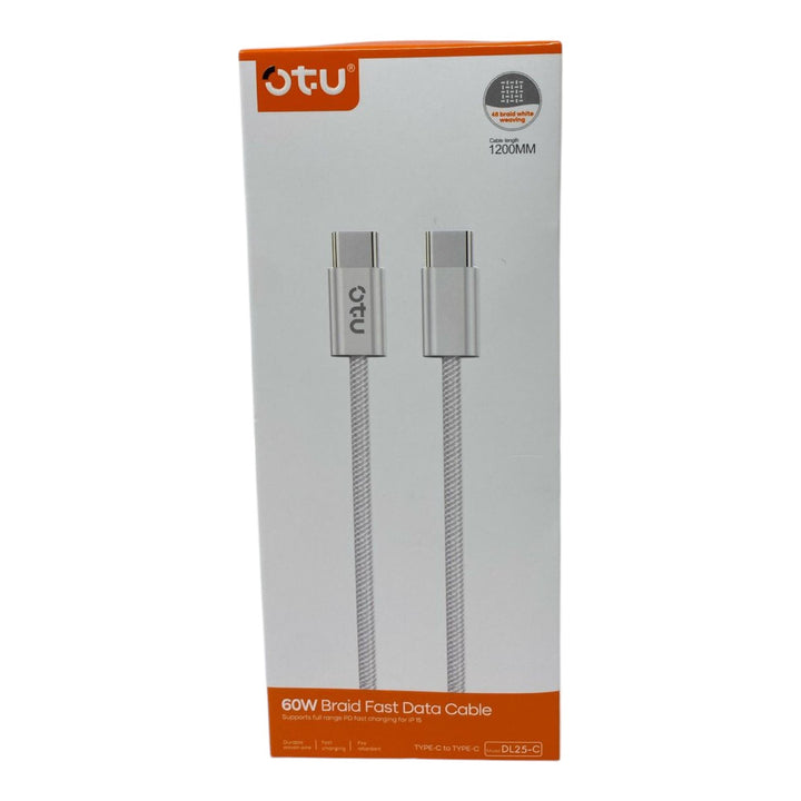 OTU Charger Cable USB DL25-CC 1200MM TYPE-C 60W Braid Fast Date Cable
