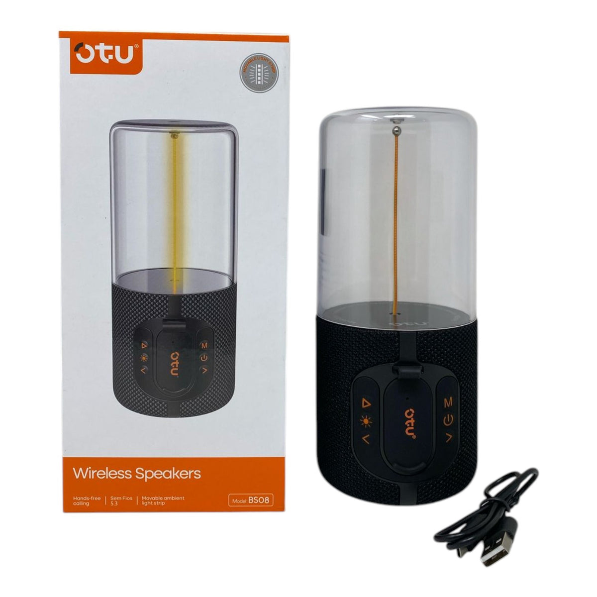 OTU Music Box Bluetooth BS08 Bt Wireless Speaker Portable 1800MAH
